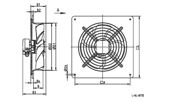 Габаритные размеры FE031-4EQ.0C.V7