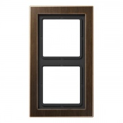 Рамка 2-ая Jung LS-design Латунь Antik