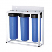 Фильтр магистральный 20"BB ГЕЙЗЕР 3И - 1" (ВР/ВР, 3 непрозрачных колбы на раме)