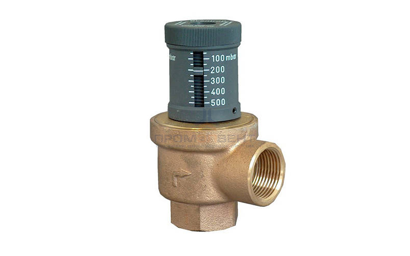 Клапан перепускной Oventrop - Ду32 (PN10, 120°C, настройка 50-500 мбар, бронза/латунь)