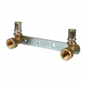 Водорозетка двойная STOUT - 16 x 1/2" (прессовая, для металлопластиковых труб)