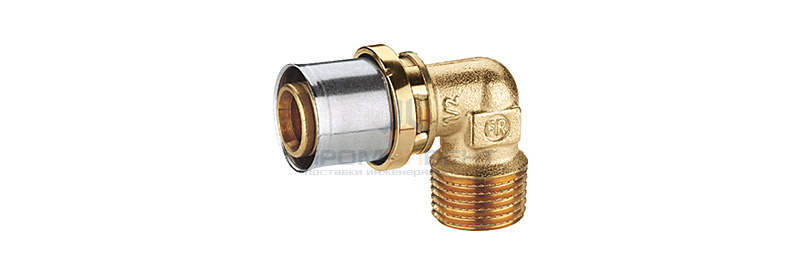 Переход на наружную резьбу угловой Giacomini RM127 - 16x2.0 x 1/2