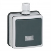 Кнопочный выключатель с подсветкой IP66 Legrand Plexo без лампы