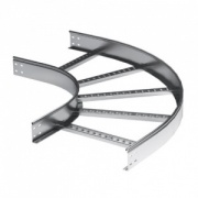 Угол горизонтальный 90? 80x300 R300, цинк-ламельный