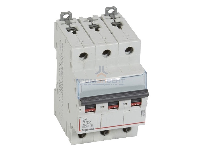 Автоматический выключатель Legrand DX3 3П B32A 6000/10kA (автомат)