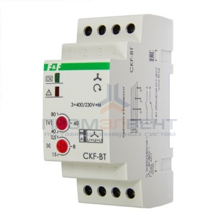 Реле контроля наличия/асимметрии/чередования фаз CKF-BT асим 40-80В, задерж. откл. 0,5-15с, 1NO, 1NС