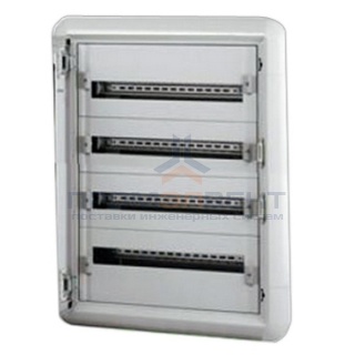 Шкаф металлический Legrand XL3 160 в нишу на 96 (4х24) модулей с шиной без двери